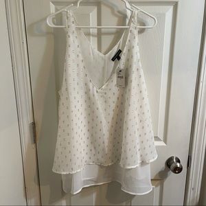 Lane Bryant layered top with gold dots